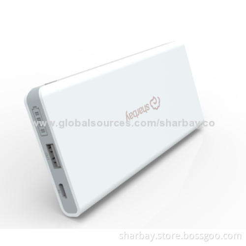 Dual USB Port Power Bank with 10,000mAh Capacity, Various Colors Available, 4 Power Indicator LightsNew